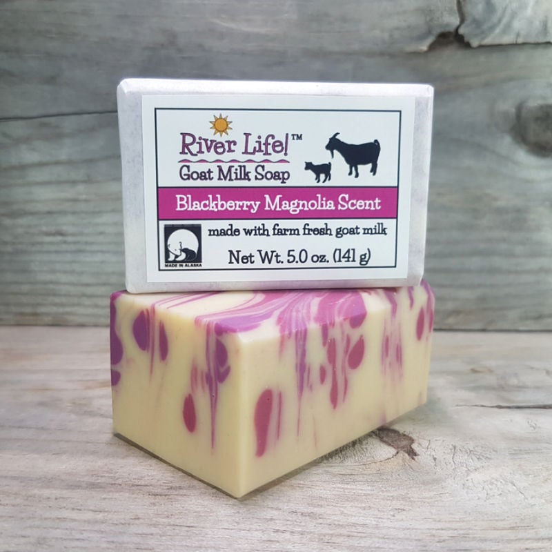 Goat Milk Soap - Blackberry & Magnolia Scent